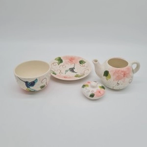 Set tintero Lirios Rosa