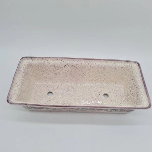 Matera Rectangular Flora Morada