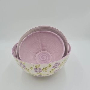 Set ensaladera morada