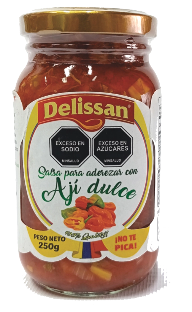Salsa para aderezar, picante con ají dulce gourmet
