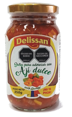 Salsa para aderezar, picante con ají dulce gourmet