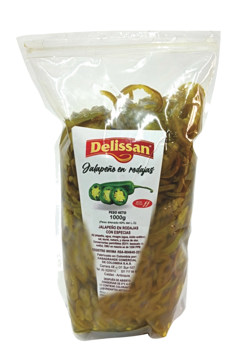 Jalapeño en rodajas con especias